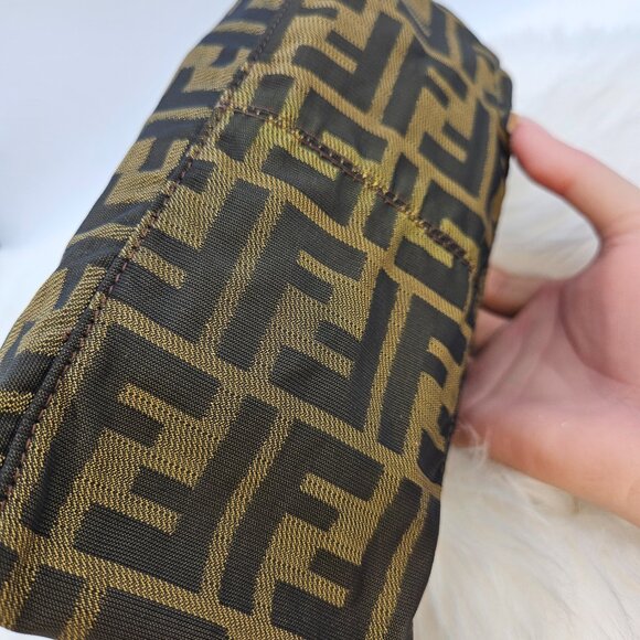 Fendi Zucca Monogram Canvas PM Pouch Bag - Picture 10 of 17